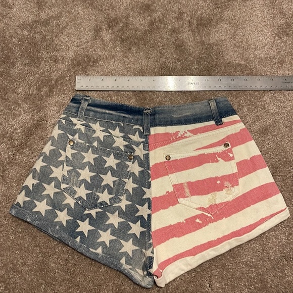 Dainty Hooligan Distressed Patriotic, XS, NWOT - Picture 2 of 4